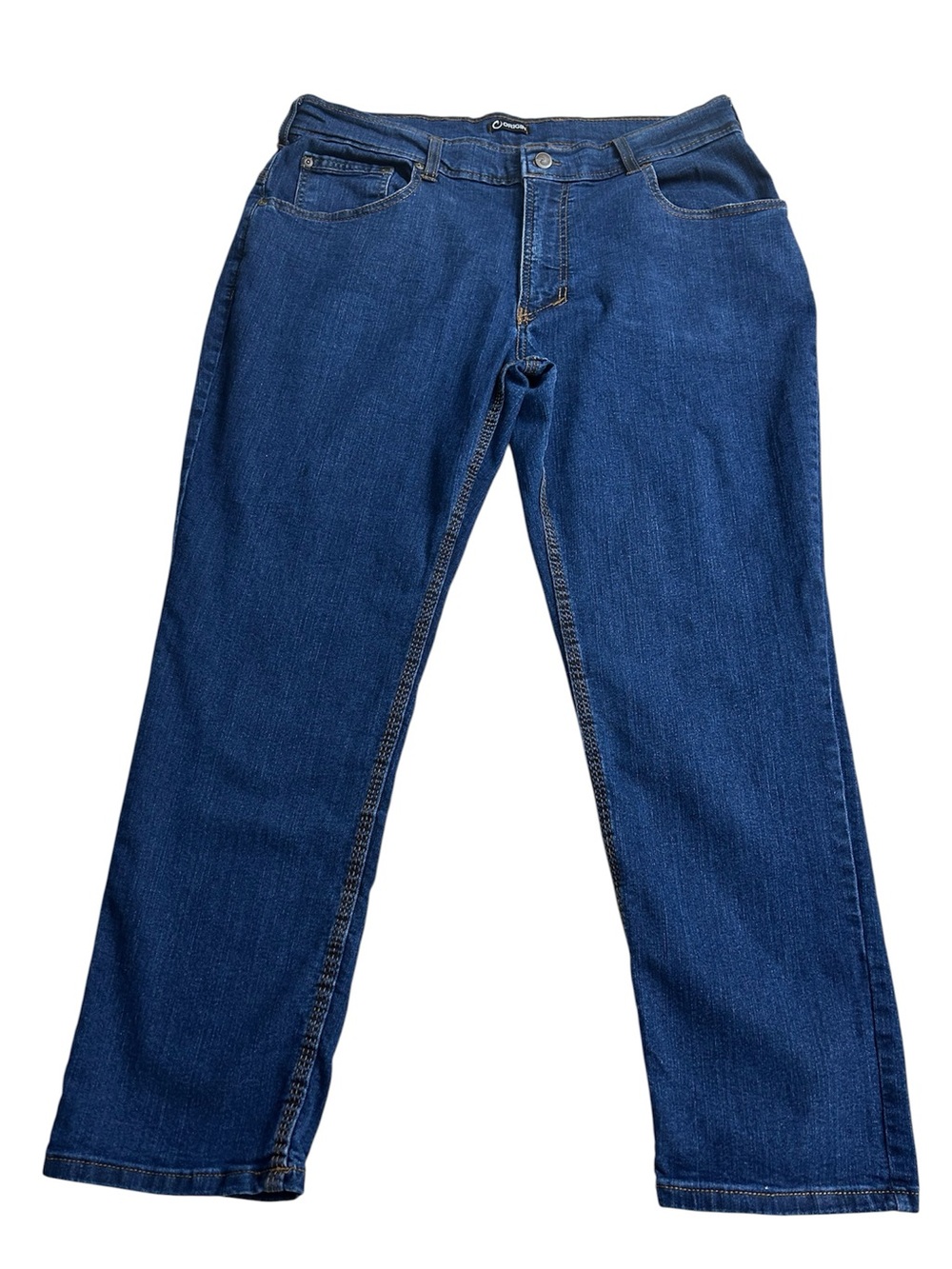ORIGIN USA Men’s Fighter Fit Denim Jeans 36x28 Blue Delta Flex Made in USA